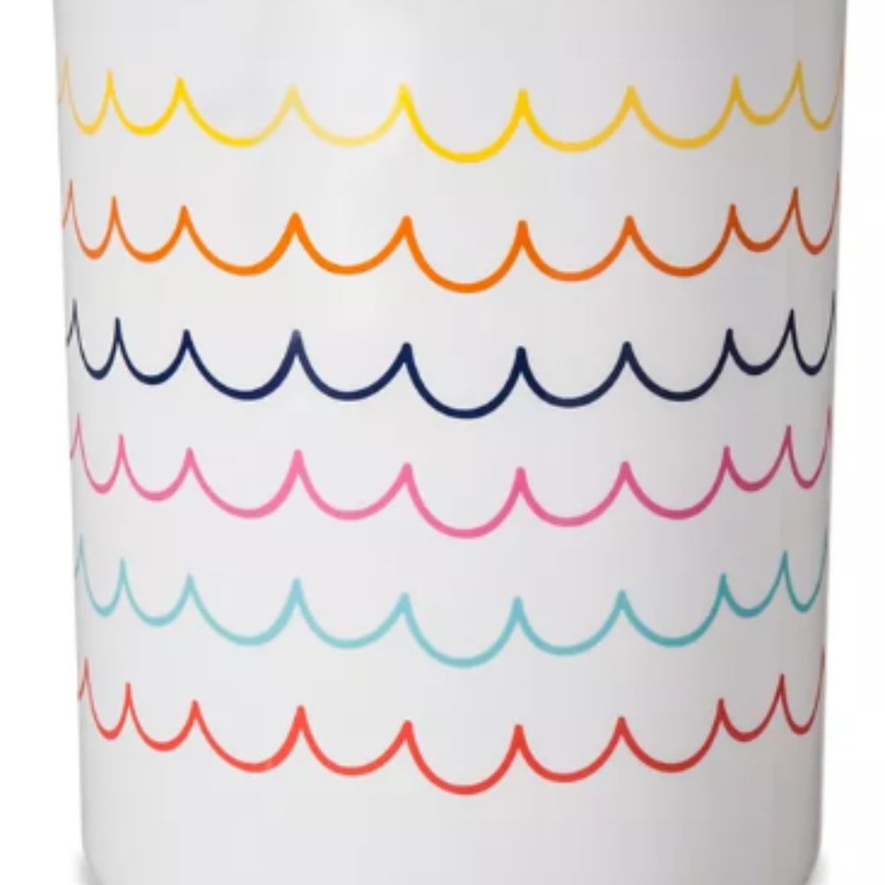 Bathroom Wastebasket White colorful